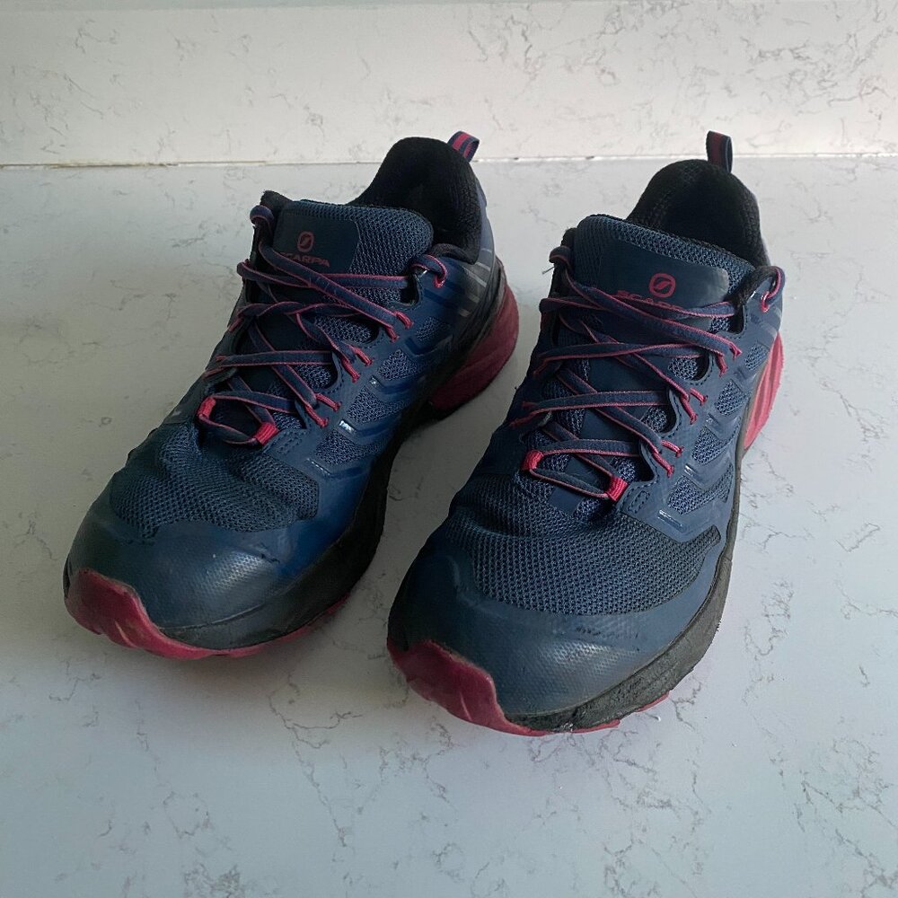Scarpa Rush GTX Blue Women's Blue Trail Running Shoes Size 8 Summer Outdoor
